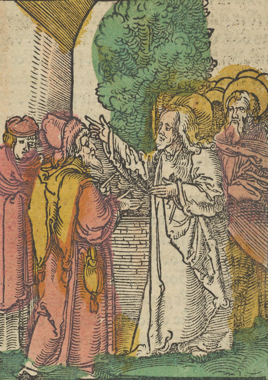 Gleichnis von den Pharisäern und dem Zöllner, aus Das Plenarium von Hans Schäufelein the Elder