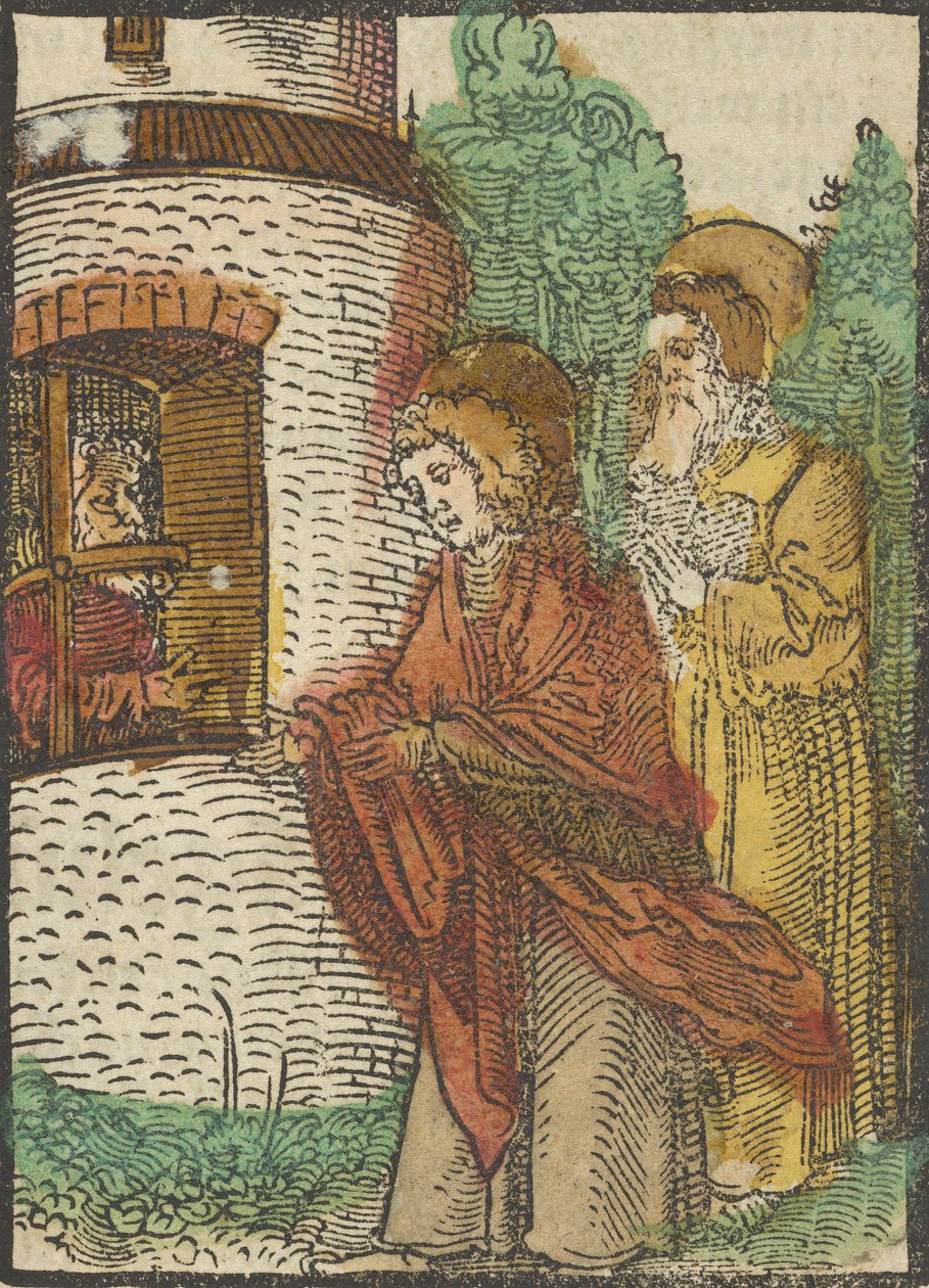 St. Johannes im Gefängnis, aus Das Plenarium, 1517 von Hans Schäufelein the Elder