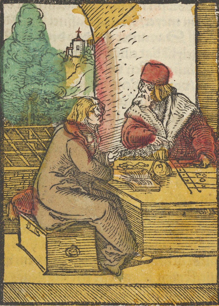Das Gleichnis vom reichen Mann und dem Haushalter, 2, aus Das Plenarium, 1517 von Hans Schäufelein the Elder