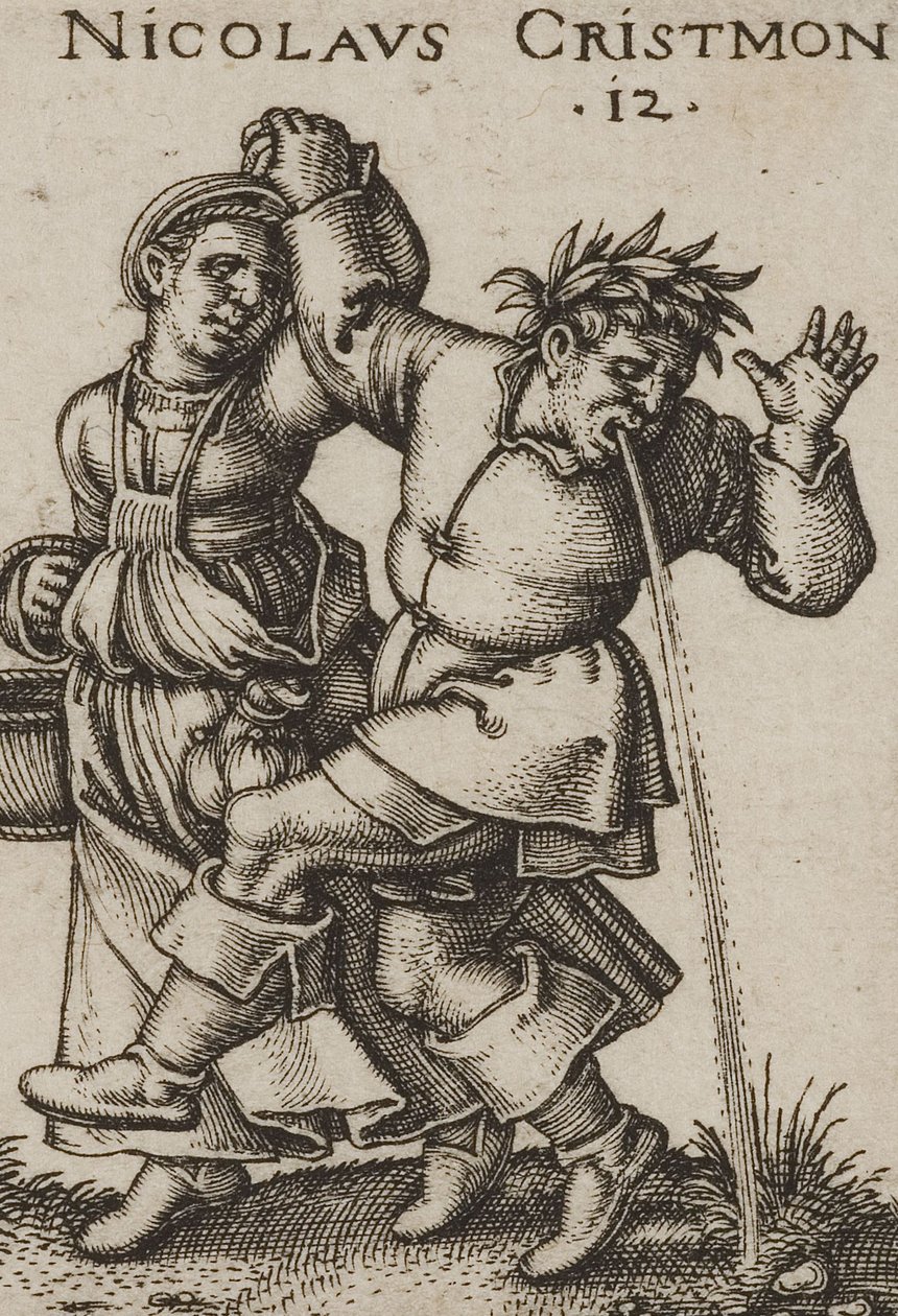 Das Bauernfest 1546 (Detail) von Hans Sebald Beham