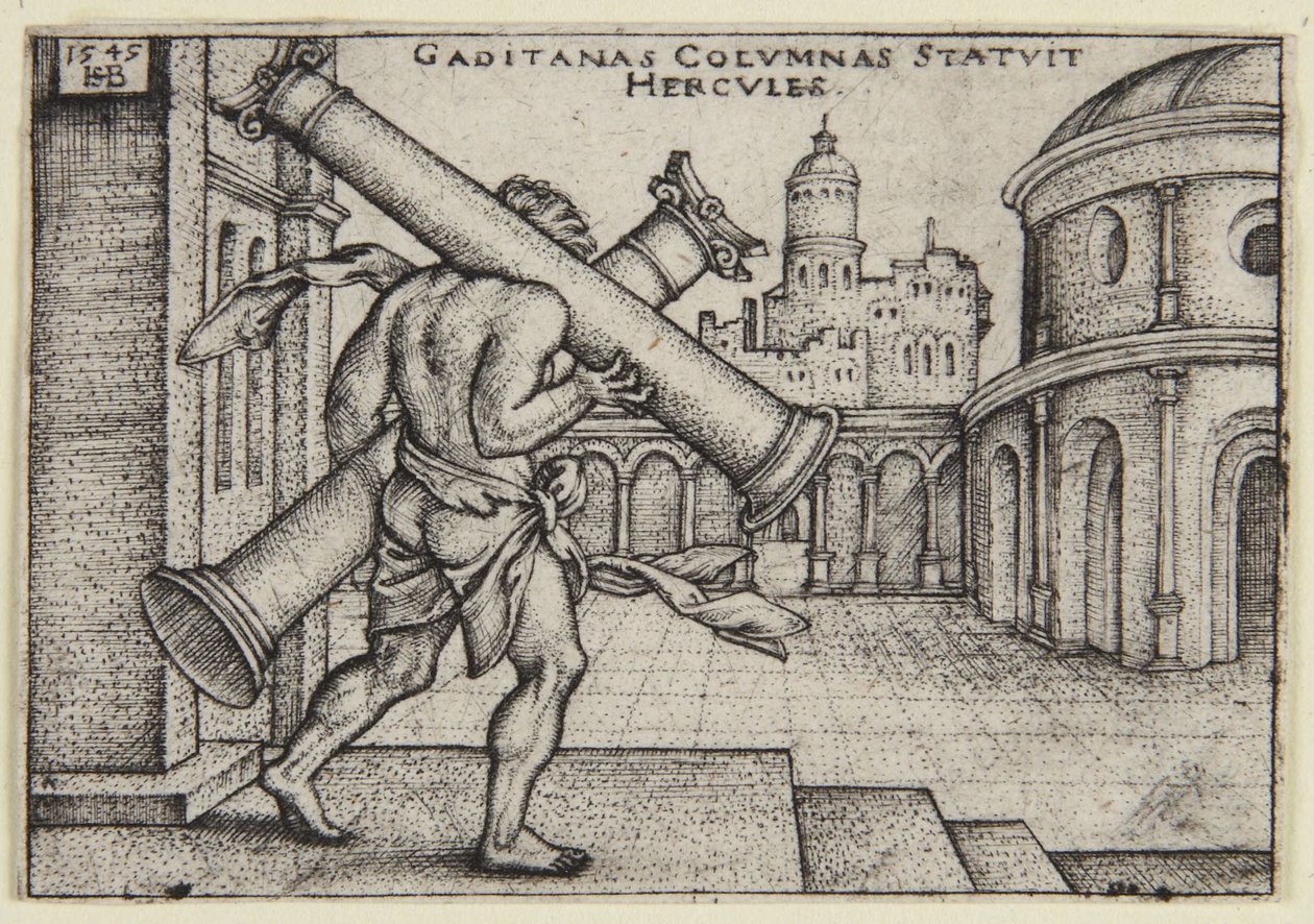 Herkules und die Säulen von Hans Sebald Beham