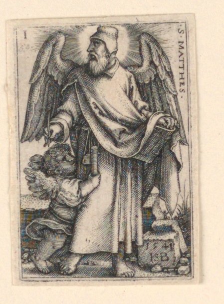 St. Matthäus, aus Die vier Evangelisten von Hans Sebald Beham