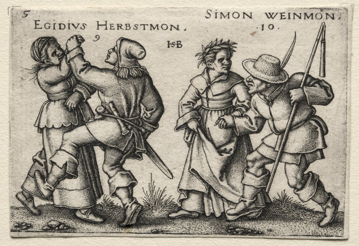 Die Dorfhochzeit: Egidius Herbstmon / Simon Weimon von Hans Sebald Beham