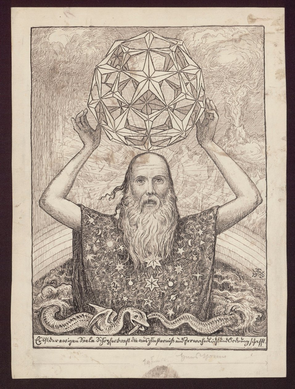 Allegorie der Schöpfung der Welt von Hans Thoma