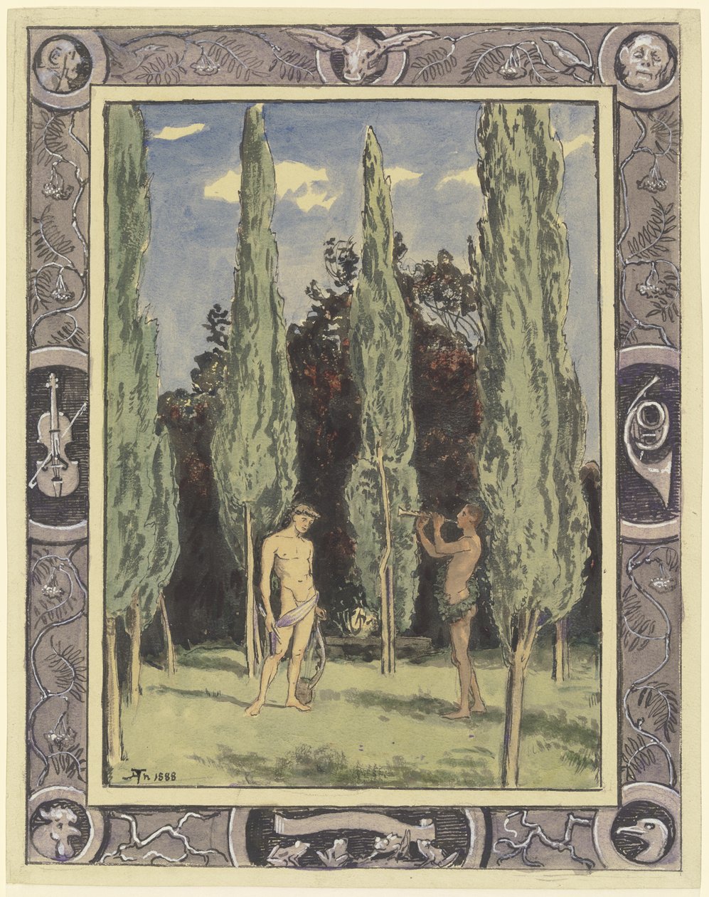 Apollo und Marsyas von Hans Thoma