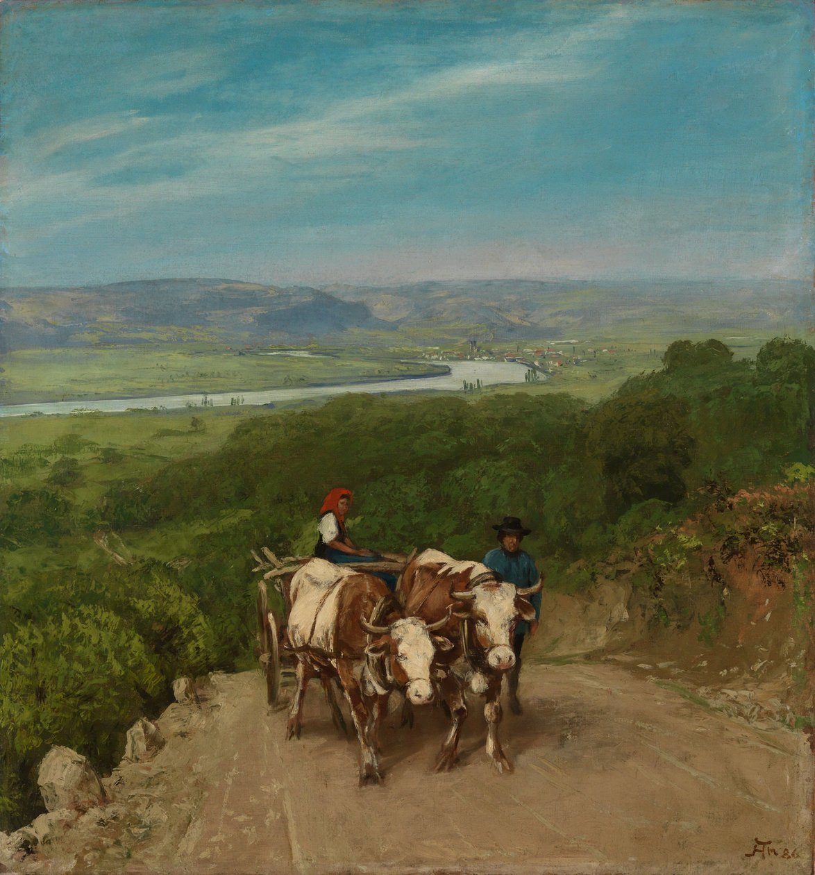 Bergauf von Hans Thoma