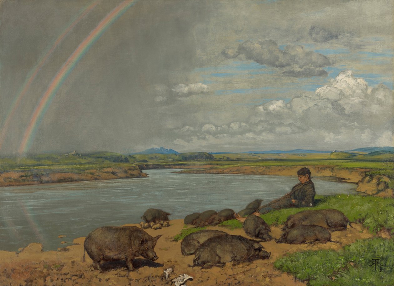 Der verlorene Sohn (Der Schweinehirt) von Hans Thoma