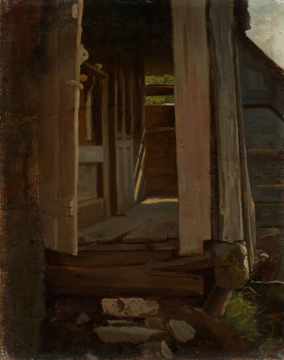 Eingang in ein Schwarzwaldhaus von Hans Thoma