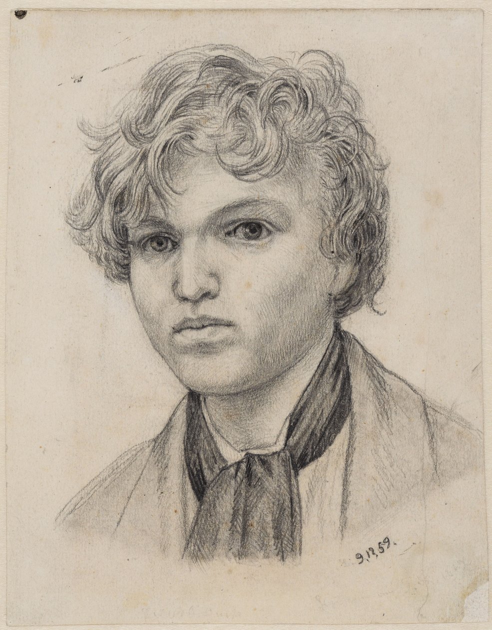 Jugendliches Selbstbildnis von Hans Thoma