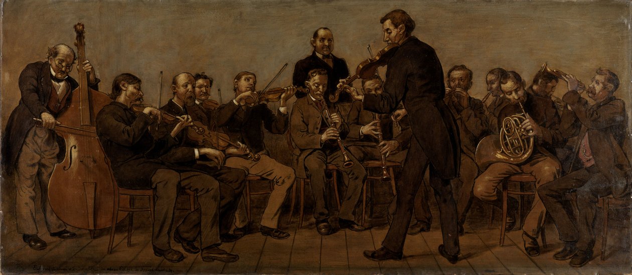 Ländliche Musikkapelle von Hans Thoma
