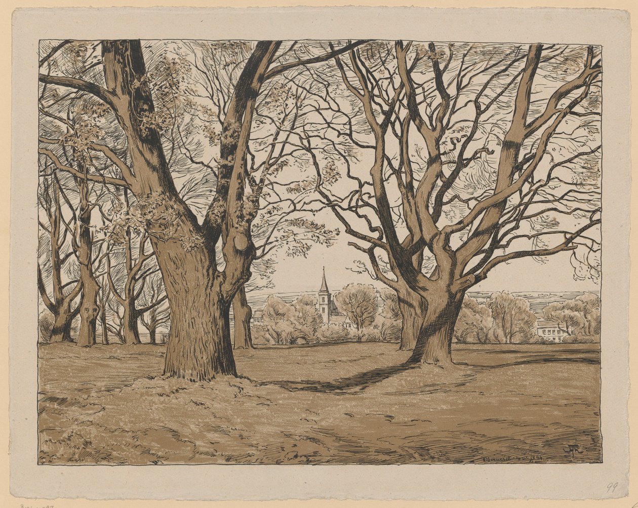 Landschaft aus der Umgebung von Obersursel von Hans Thoma