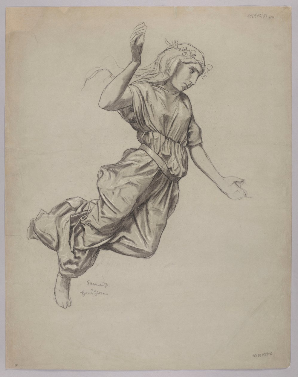 Studie einer weiblichen Figur von Hans Thoma