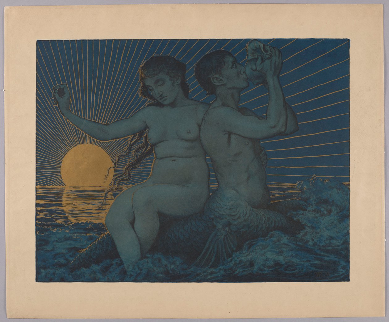 Triton und Nereide von Hans Thoma