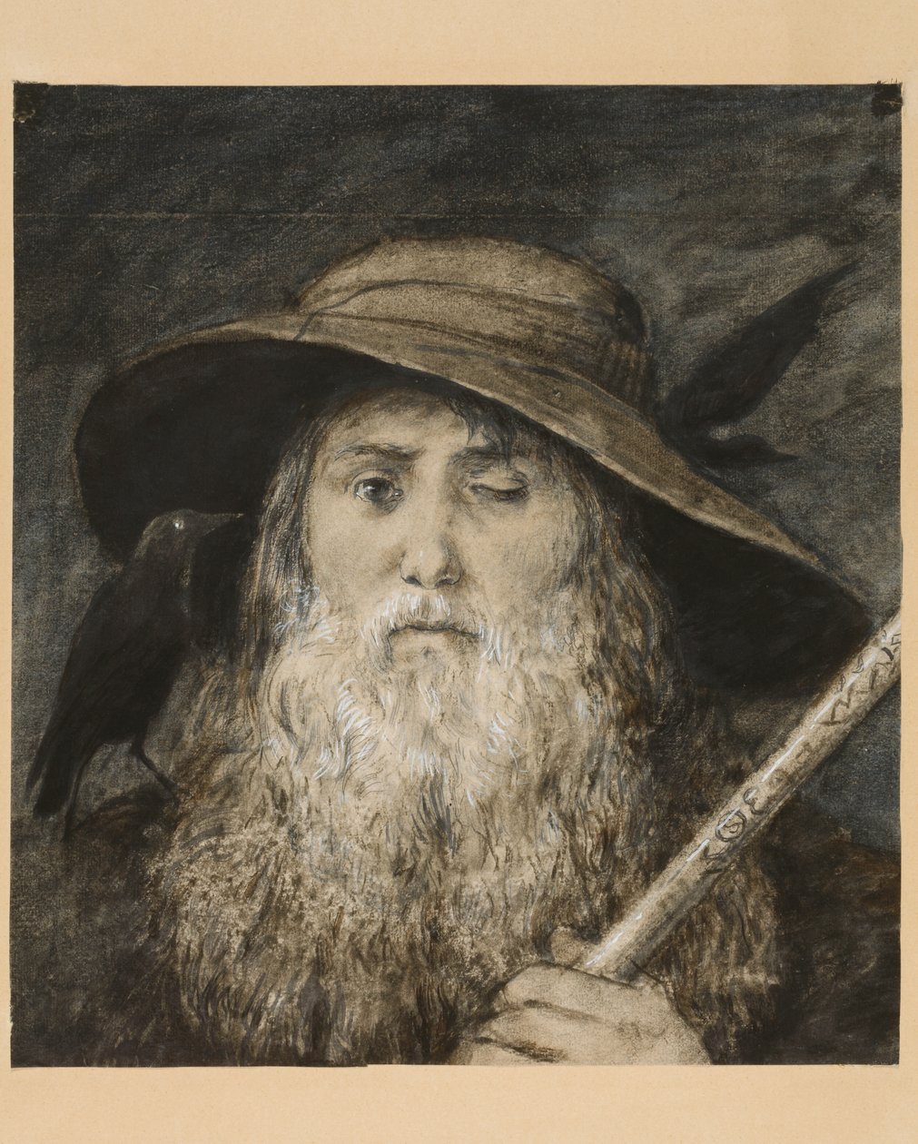Wotan als Wanderer von Hans Thoma