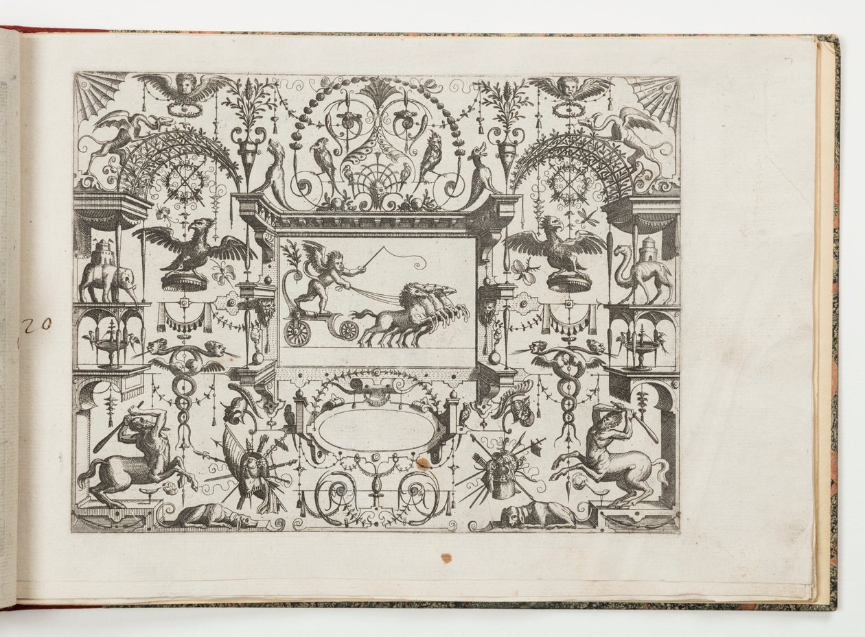 Tafel 20, aus Grotteßco in diverßche manieren von Hans Vredeman de Vries