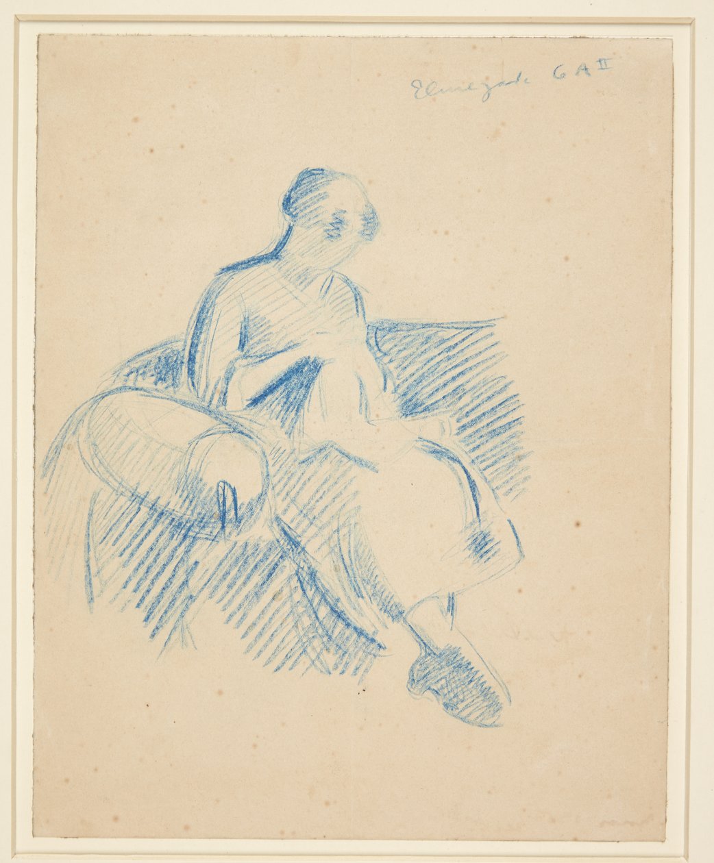 Nähendes Mädchen von Harald Giersing