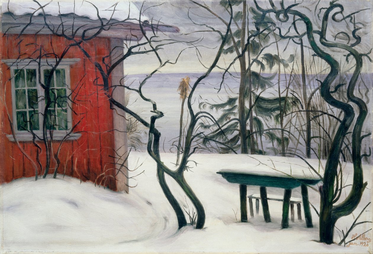 Der Winter in Hvalsbakken von Harald Oscar Sohlberg