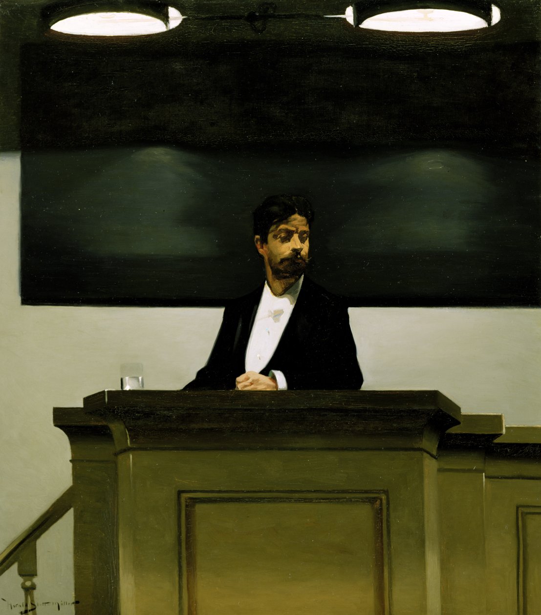 Georg Brandes (1842-1927) an der Universität in Kopenhagen, 1889 von Harald Slott Moller