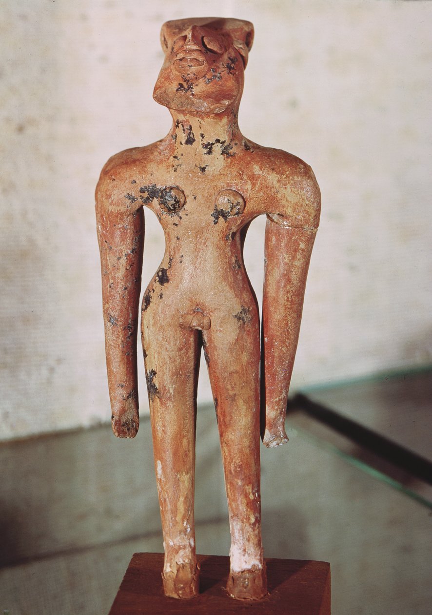 Figur eines Hermaphroditen, aus Mohenjo-Daro, Industal, Pakistan, 3000-1500 v. Chr. von Harappan