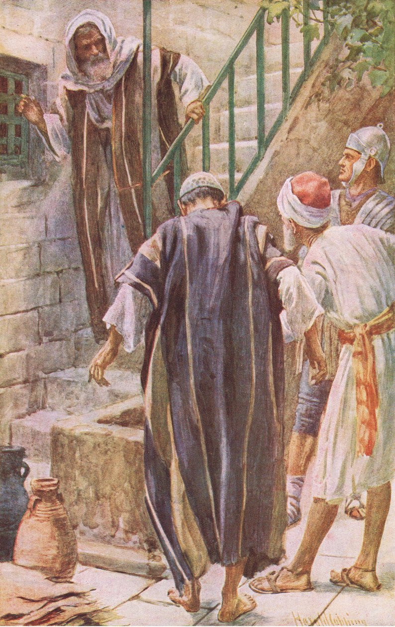 Die Boten zu Petrus, Illustration aus Harold Copping Bilder: Die Kronen-Serie, ca. 1920er von Harold Copping