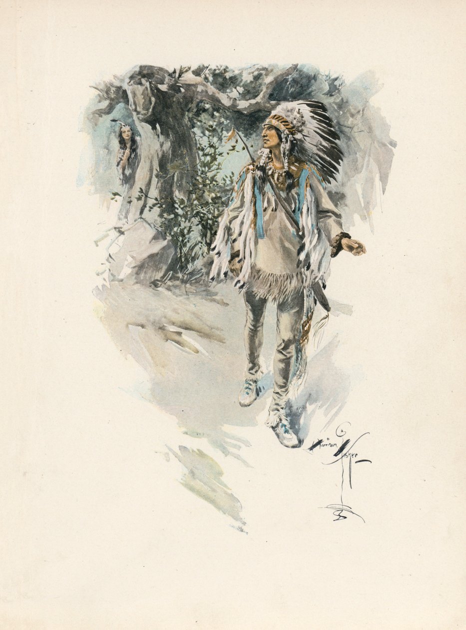 Longfellows Lied von Hiawatha von Harrison Fisher