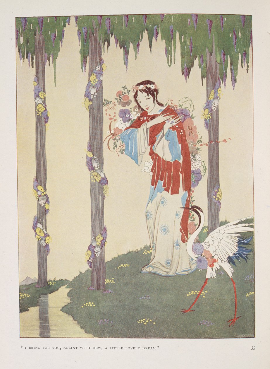 Wiegenlied. "Ich bringe dir, glitzernd mit Tau, einen kleinen schönen Traum" von Harry Clarke