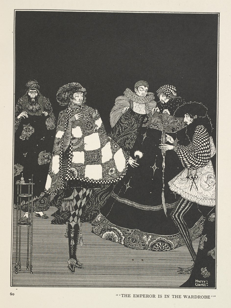 Des Kaisers neue Kleider (Der Kaiser ist in der Garderobe) von Harry Clarke