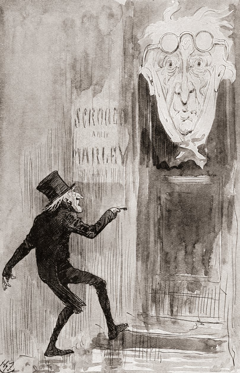 Illustration für Eine Weihnachtsgeschichte aus Die Weihnachtsbücher von Charles Dickens von Harry Furniss