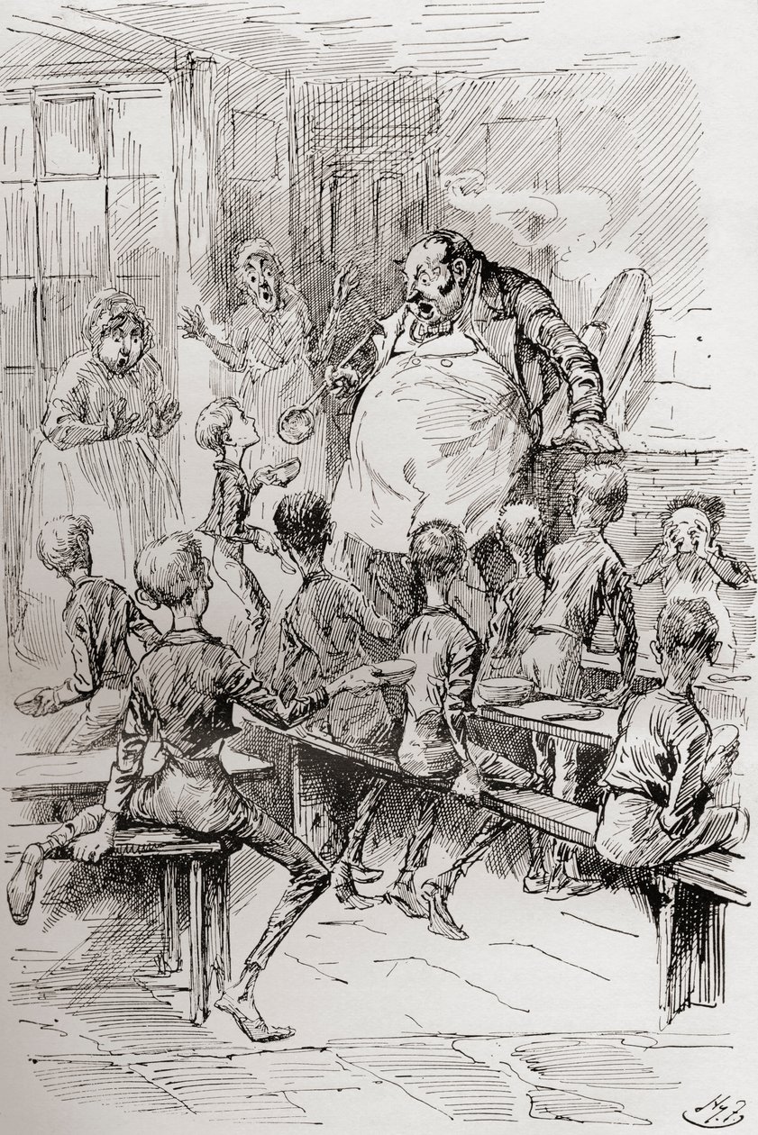 Hungersnot im Arbeitshaus von Harry Furniss