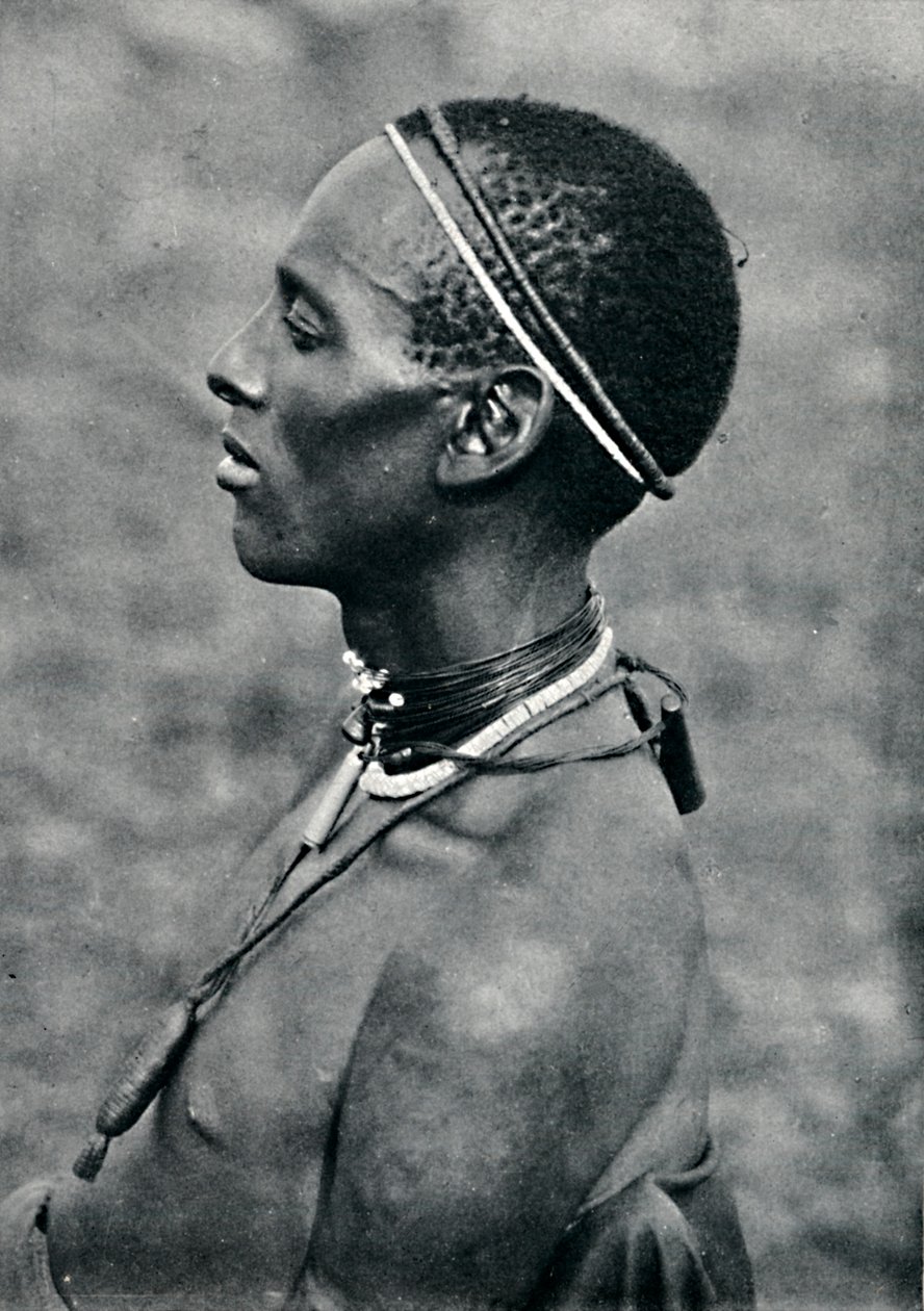 Ein Hima aus Mpororo, Äquatorialafrika, westlich des Victoria Nyanza, 1912 von Harry Johnston