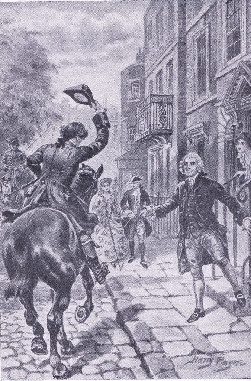Die lange Fahrt endet in London, Illustration aus My Magazine von Harry Payne