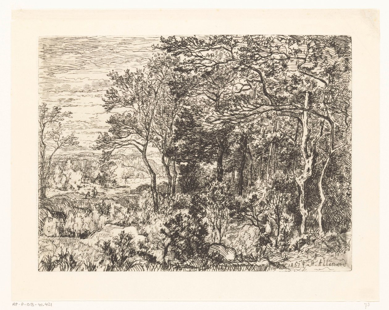 Figuren am Waldrand von Hector Allemand
