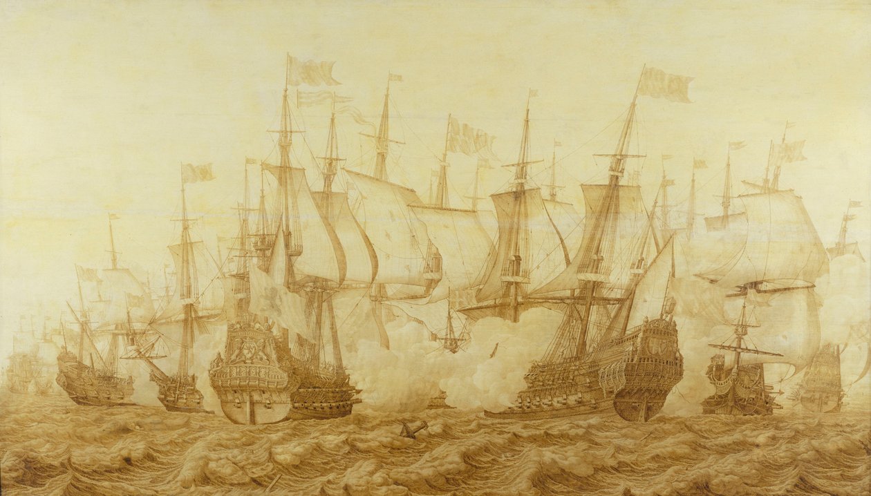 Die Schlacht von Gabbard, 2. Juni 1653, ca. 1653 von Heerman Witmont