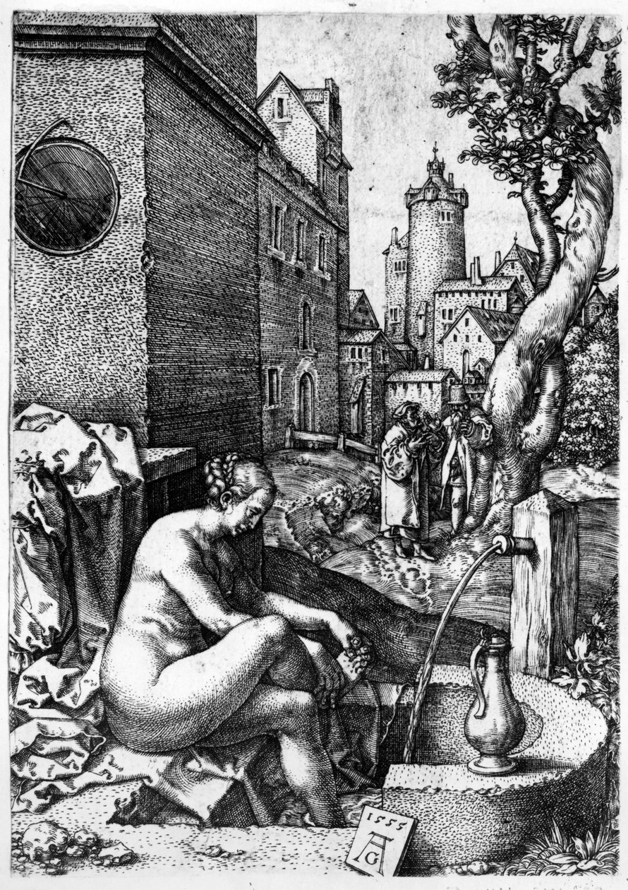 Susanna und die Ältesten, 1555 von Heinrich Aldegrever