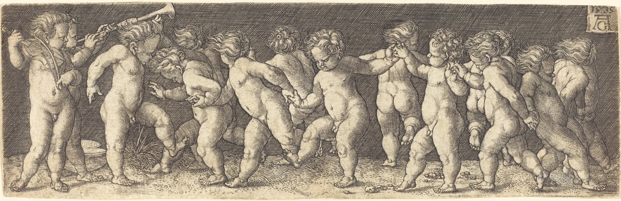 Tanzende Kinder, 1535 von Heinrich Aldegrever
