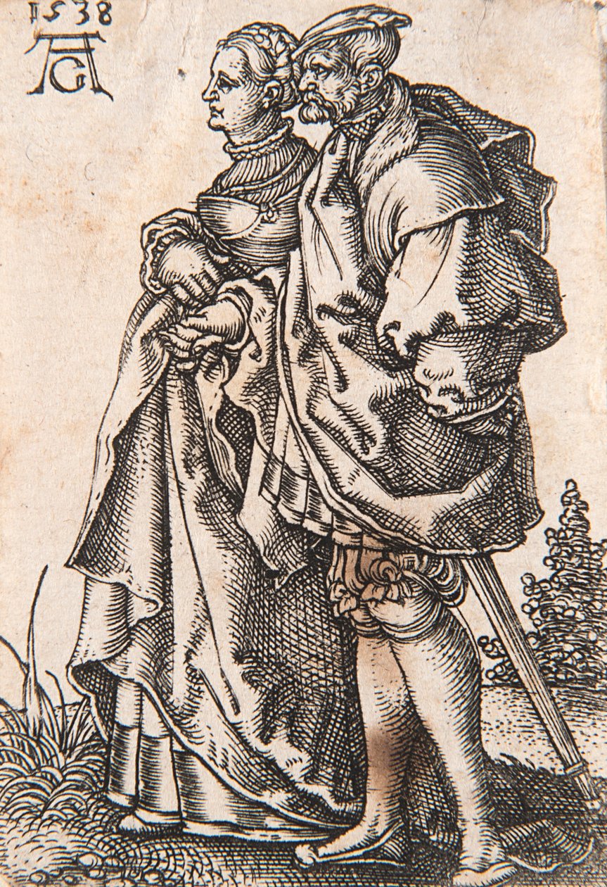 Aus der Serie Die kleinen Hochzeitstänzer, 1538 von Heinrich Aldegrever