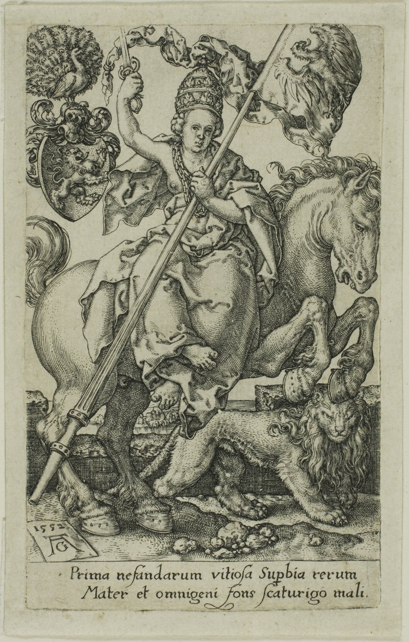 Stolz, aus den Lastern von Heinrich Aldegrever