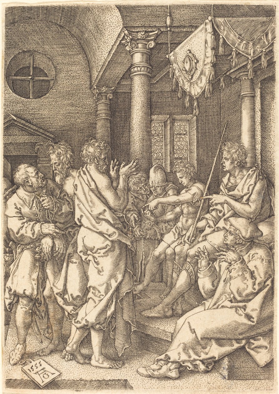 Die beiden Ältesten durch das Zeugnis Daniels überführt von Heinrich Aldegrever