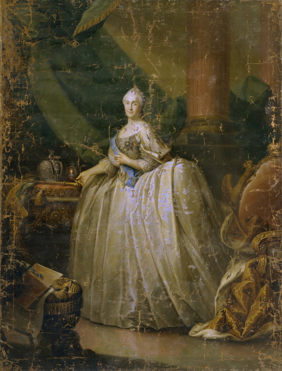 Porträt der Kaiserin Katharina II., 1765 von Heinrich Buchholz