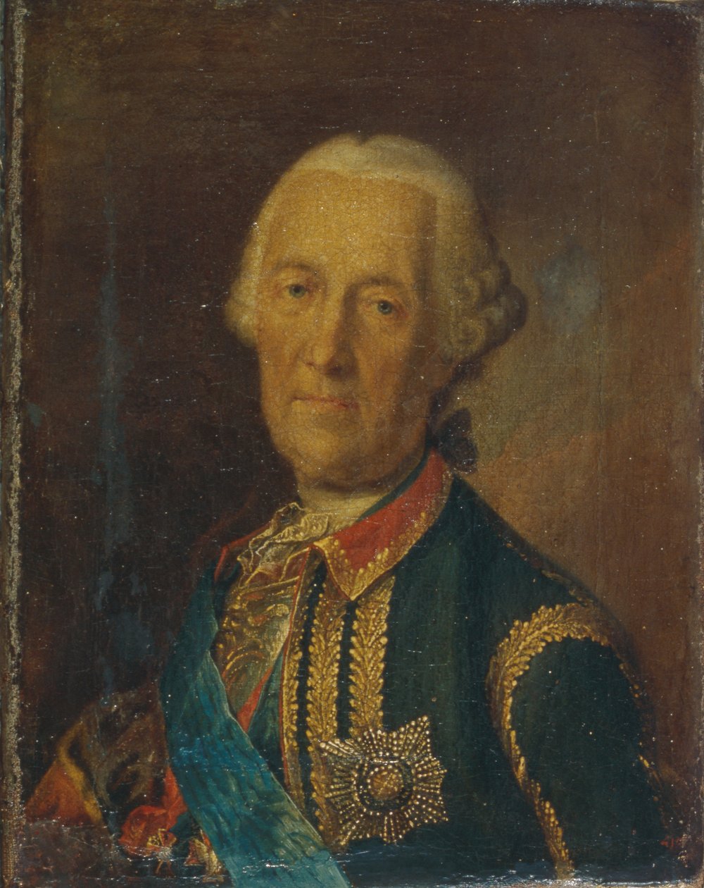 Porträt des Feldmarschalls und Politikers Graf Burkhard Christoph von Münnich von Heinrich Buchholz