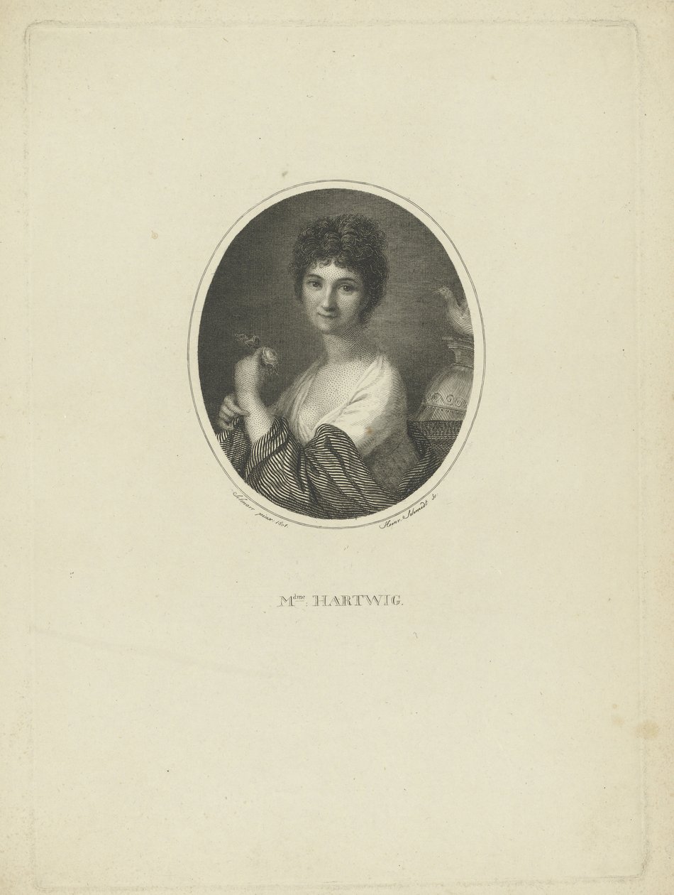 Porträt der Schauspielerin Friederike Wilhelmine Hartwig von Heinrich Friedrich Thomas Schmidt