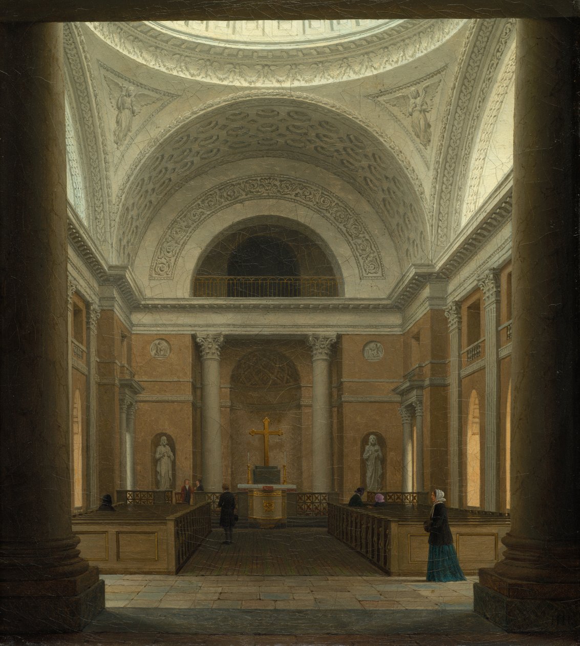 Die Slotskirken von Christiansborg, Kopenhagen von Heinrich Hansen (Danish