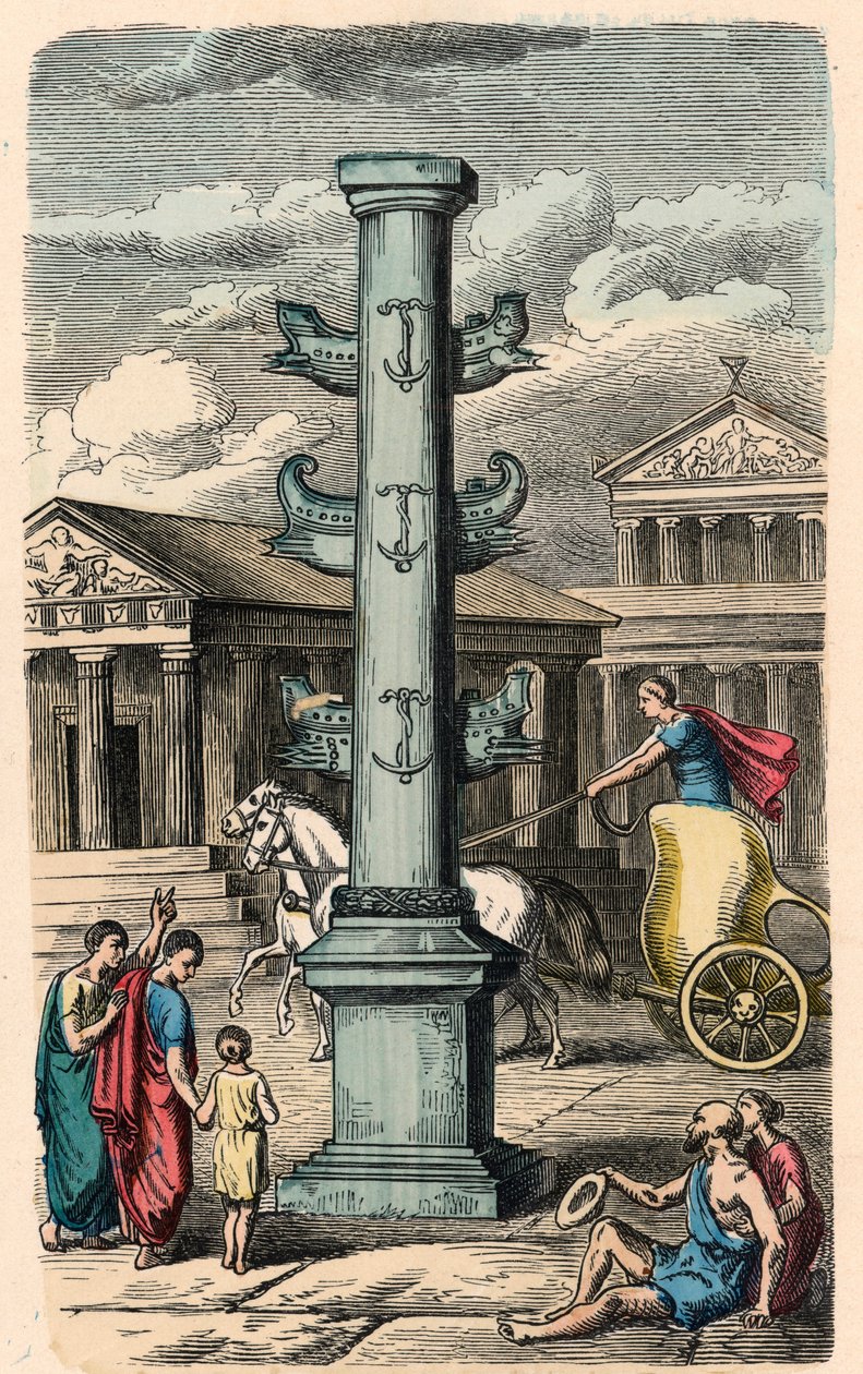 Antikes Rom: Forum Romanum, Siegessäule von Heinrich Leutemann