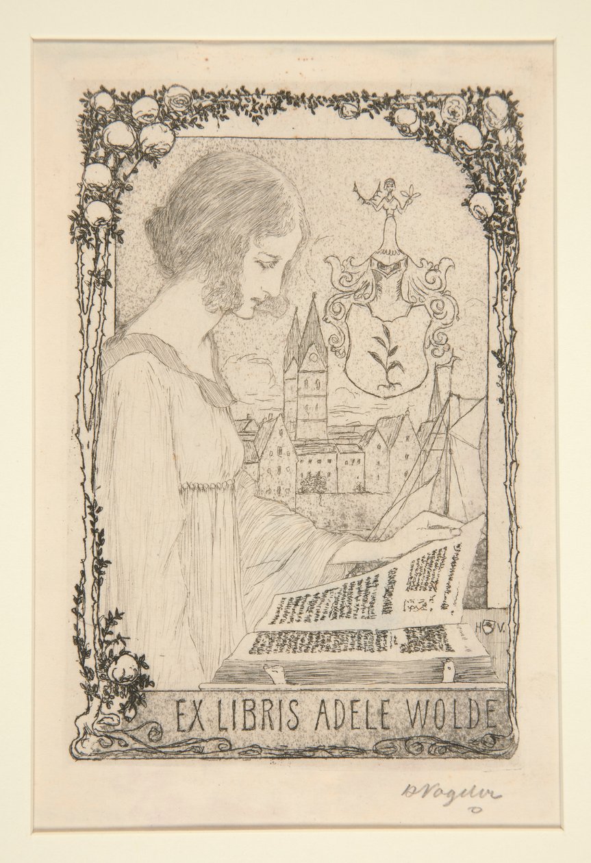 Exlibris von Heinrich Vogeler