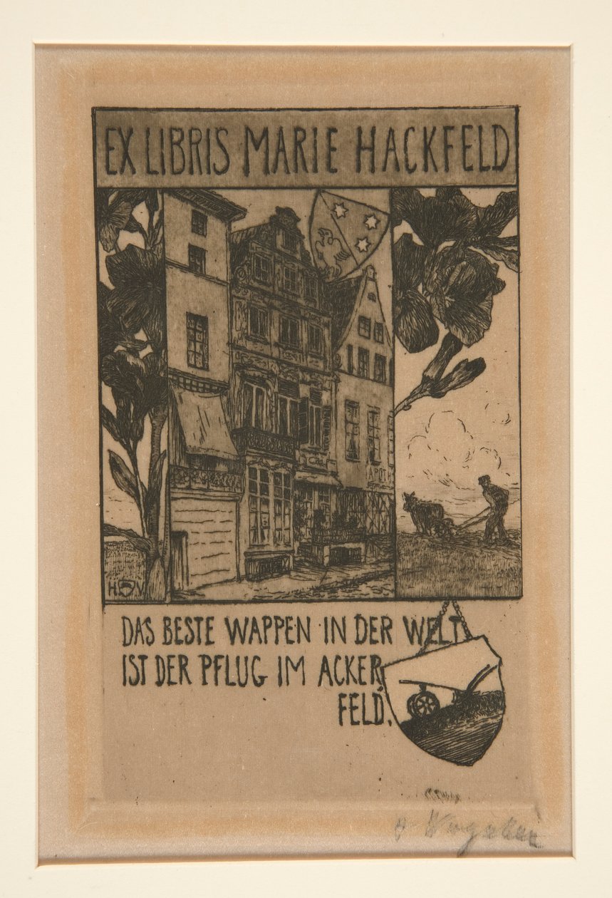 Exlibris von Heinrich Vogeler