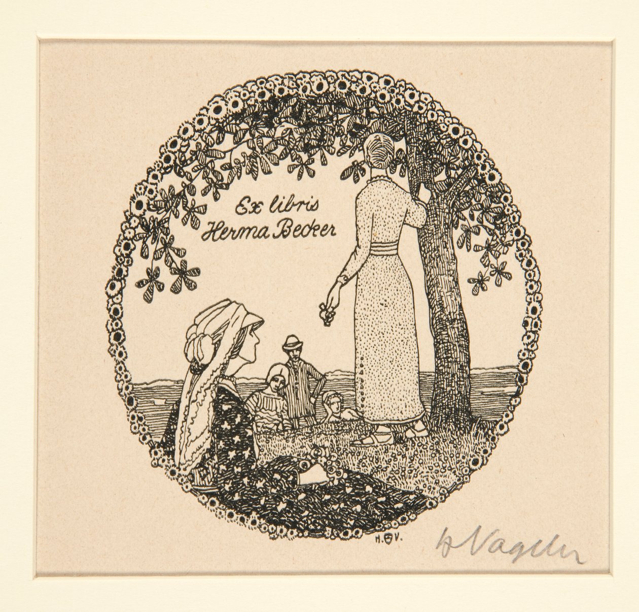 Exlibris von Heinrich Vogeler