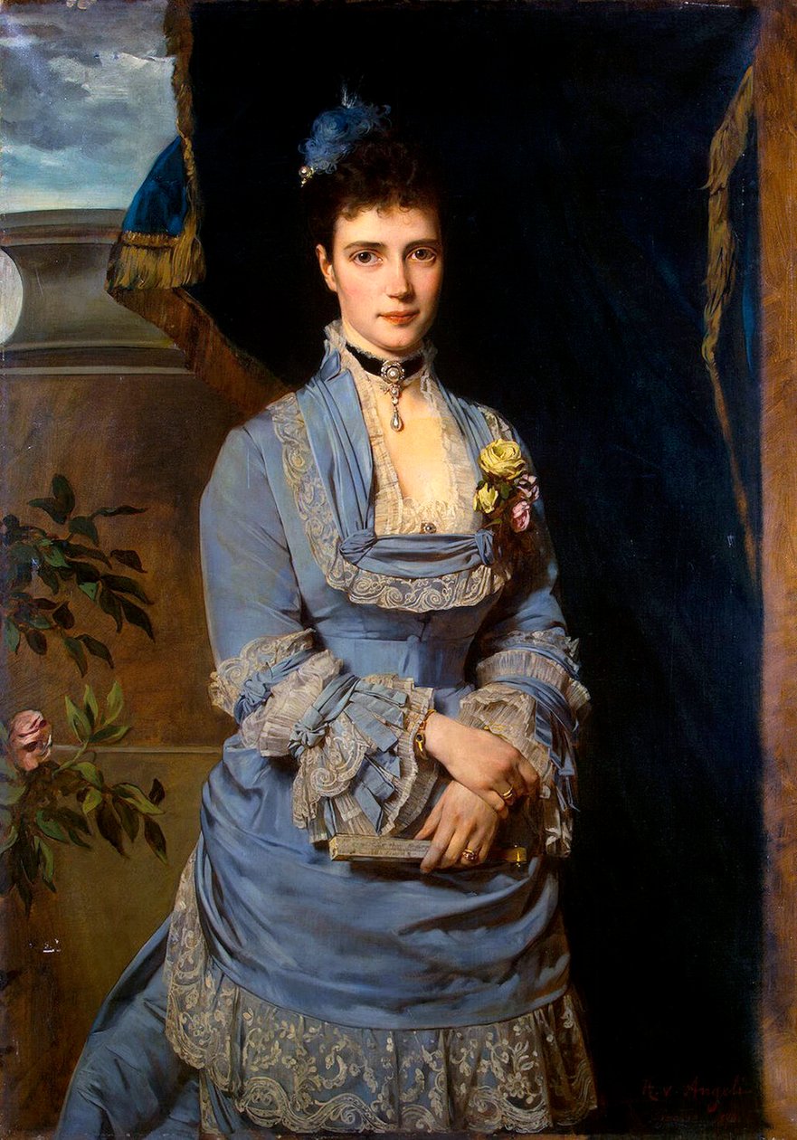 Porträt der Großherzogin Maria Fjodorowna, Prinzessin Dagmar von Dänemark, 1847-1928, 1874 von Heinrich von Angeli