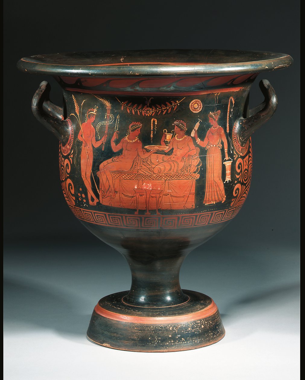 Großer apulischer rotfiguriger Krater, ca. 350-340 v. Chr. von Helbig Painter (attr. to)