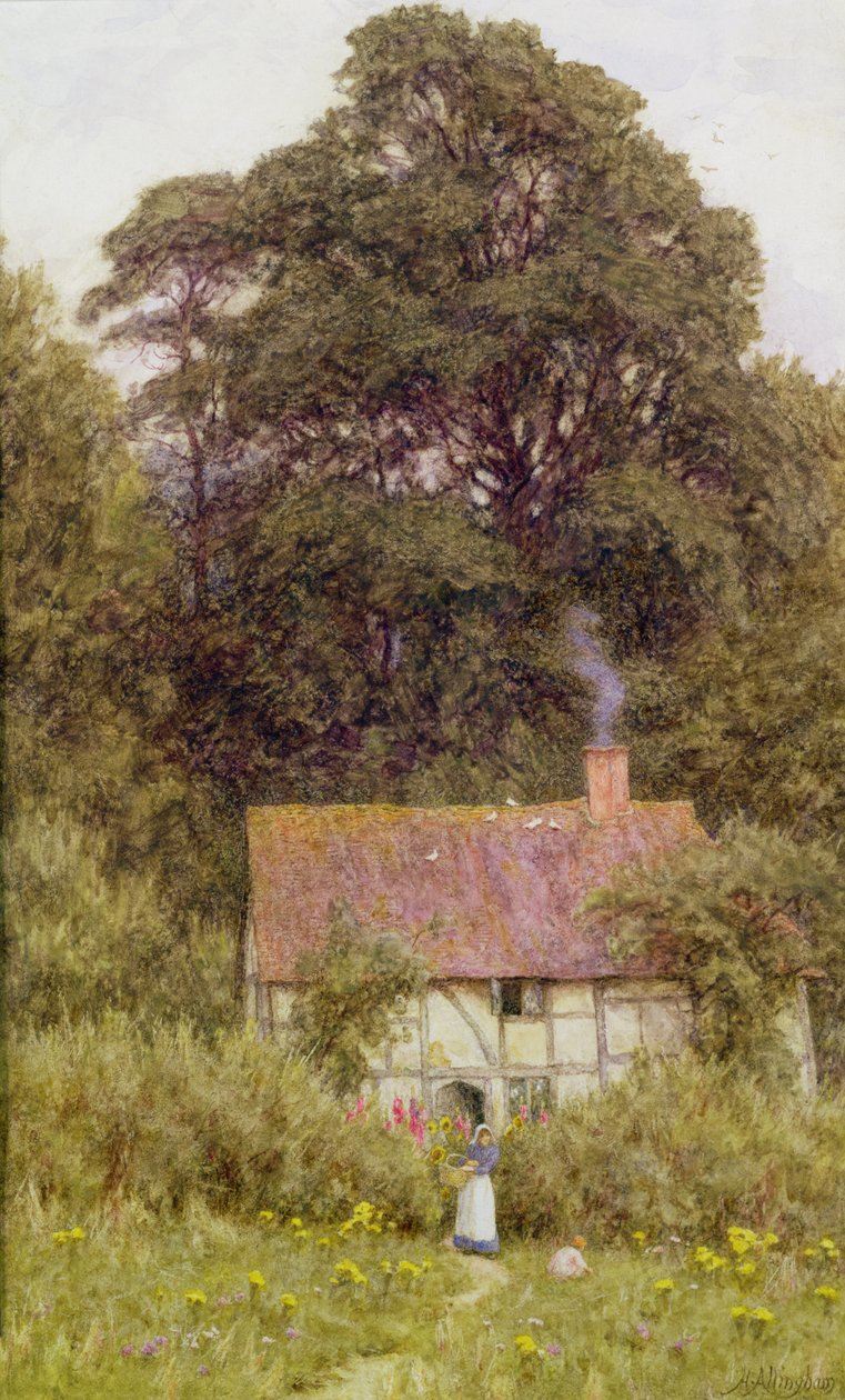 Hütte in der Nähe von Brook, Witley, Surrey von Helen Allingham