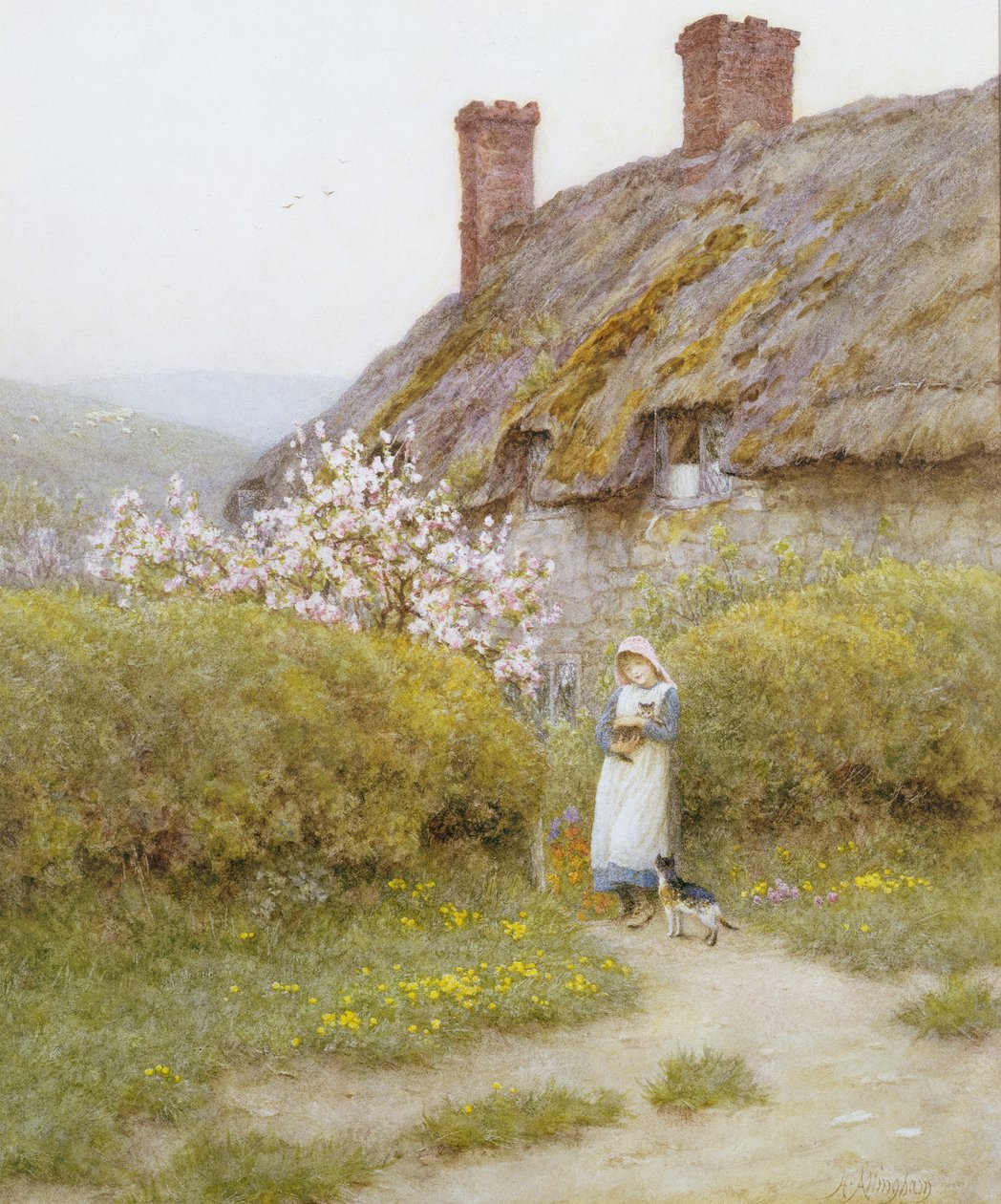 Ein Cottage in Dorsetshire von Helen Allingham